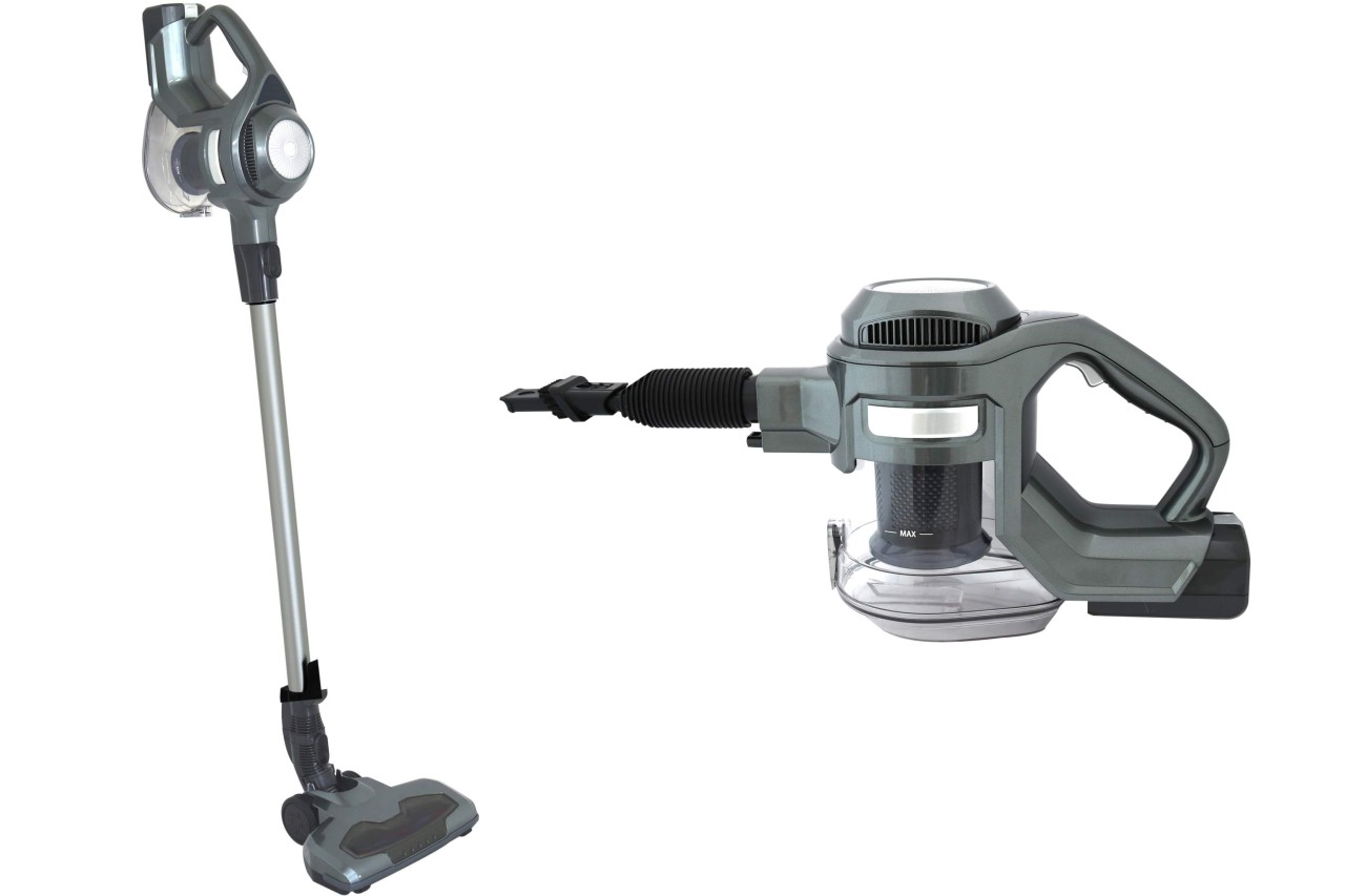 Zyklon Akku Hand- Staubsauger 2 in 1 anthrazit mit Zubehör