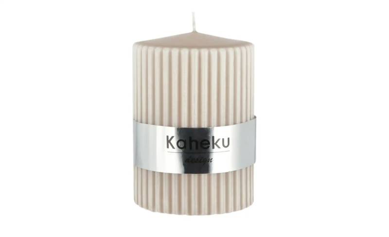 Zylinderkerze  Powder Rillen ¦ beige ¦ Maße (cm): H: 10  Ø: 7 Accessoires > Kerzen & Kerzenständer - Höffner