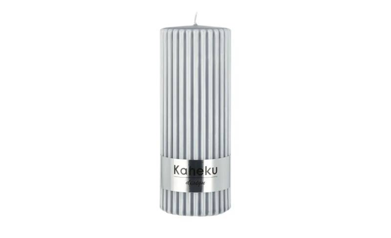 Zylinderkerze  Powder Rillen ¦ grau ¦ Maße (cm): H: 15  Ø: 5.8 Accessoires > Kerzen & Kerzenständer - Höffner