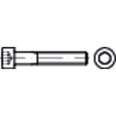 Zylinderschraube mit Innensechskant ISO 4762 Edelstahl A2 M4 x 80mm von Nobrand