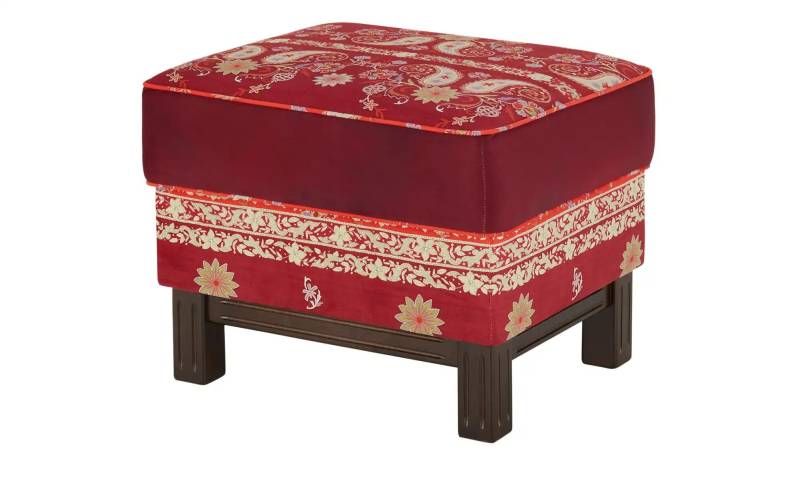 bassetti by SCHRÖNO Hocker  Salina ¦ rot ¦ Maße (cm): B: 48 H: 45 T: 58.0 Polstermöbel > Hocker - Höffner