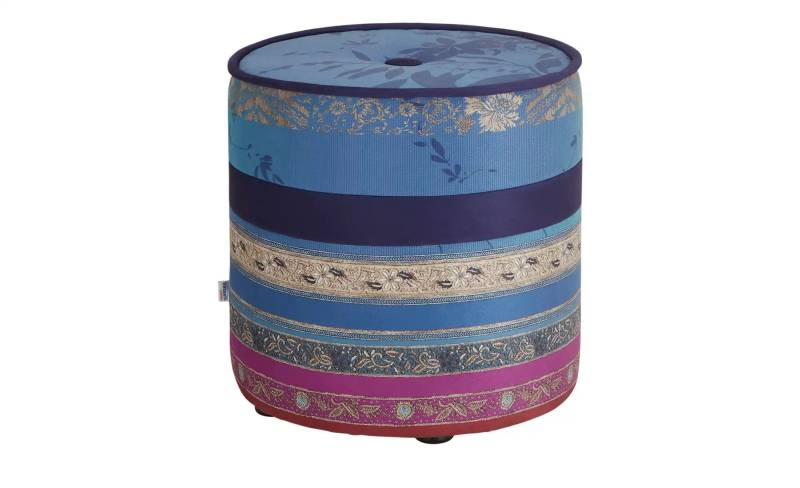 bassetti by SCHRÖNO Pouf  Tinetto ¦ blau ¦ Maße (cm): H: 44  Ø: 43.0 Polstermöbel > Hocker > Sitzpouf - Möbel Kraft