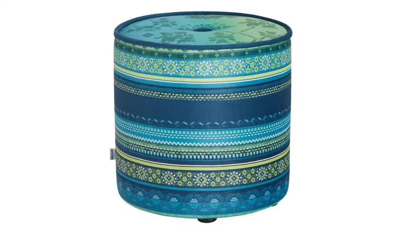 bassetti by SCHRÖNO Pouf  Tinetto ¦ blau ¦ Maße (cm): H: 44  Ø: 43.0 Polstermöbel > Hocker > Sitzpouf - Möbel Kraft