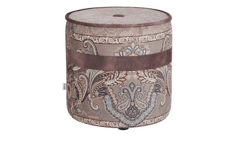 bassetti by SCHRÖNO Pouf  Tinetto ¦ grau ¦ Maße (cm): H: 44  Ø: 43.0 Polstermöbel > Hocker > Sitzpouf - Möbel Kraft
