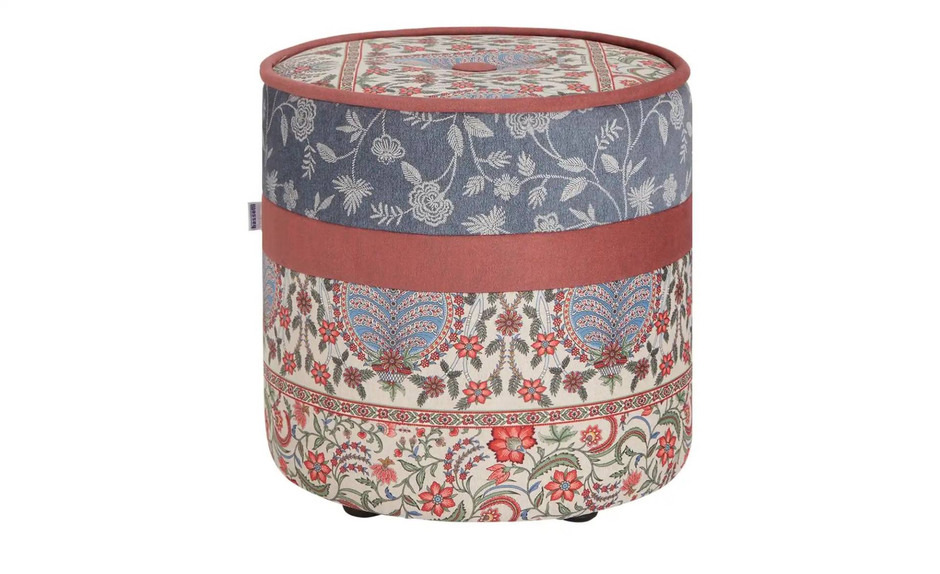 bassetti by SCHRÖNO Pouf  Tinetto ¦ rot ¦ Maße (cm): H: 44  Ø: 43.0 Polstermöbel > Hocker > Sitzpouf - Möbel Kraft