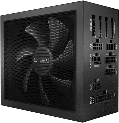 be quiet! Dark Power 13 850W, ATX 3.0, 80 Plus Titanium, modular Netzteil, PCIe 5.0 und PCIe 4.0 Grafikkarten, 12VHPWR Kabel enthalten, Silent Wings-Lüfter, BN334 von be quiet!