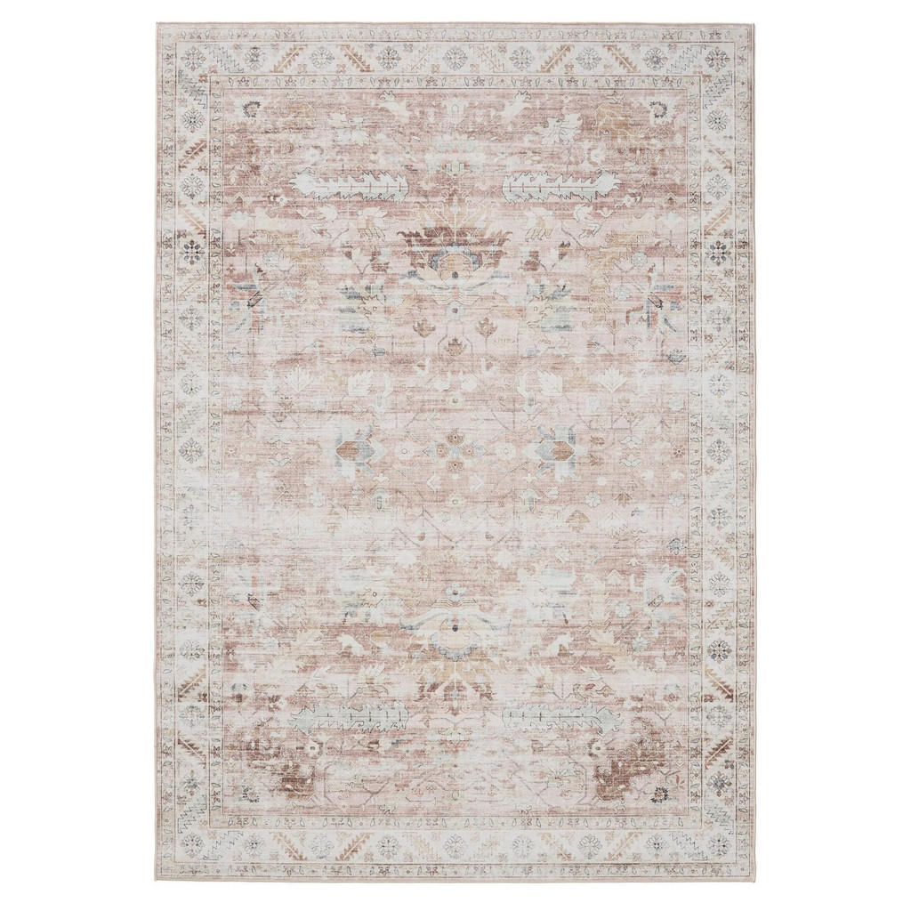 benuta Vintage-Teppich, Rosa, Kunststoff, Vintage, Rechteckig, 140x200 cm, Oeko-Tex® Standard 100, in verschiedenen Größen erhältlich, rutschfeste Unterfläche, waschbar, Teppiche & Böden, Teppiche, Vintage-Teppiche benuta Vintage-Teppich, Rosa, Kunststoff, Vintage, Rechteckig, 140x200 cm, Oeko-Tex® Standard 100, in verschiedenen Größen erhältlich, rutschfeste Unterfläche, waschbar, Teppiche & Böden, Teppiche, Vintage-Teppiche von benuta