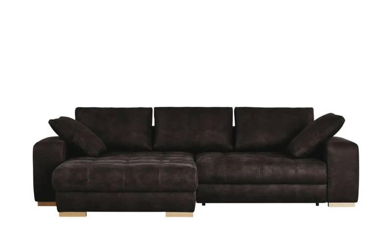 bobb Ecksofa dunkelbraun - Microfaser Caro ¦ braun ¦ Maße (cm): B: 305 H: 68 T: 202.0 Polstermöbel > Sofas > Ecksofas - Höffner