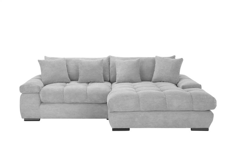 bobb Ecksofa mit trendigem Cordbezug Hella ¦ grau ¦ Maße (cm): B: 303 H: 96 T: 203.0 Polstermöbel > Sofas > Ecksofas - Höffner