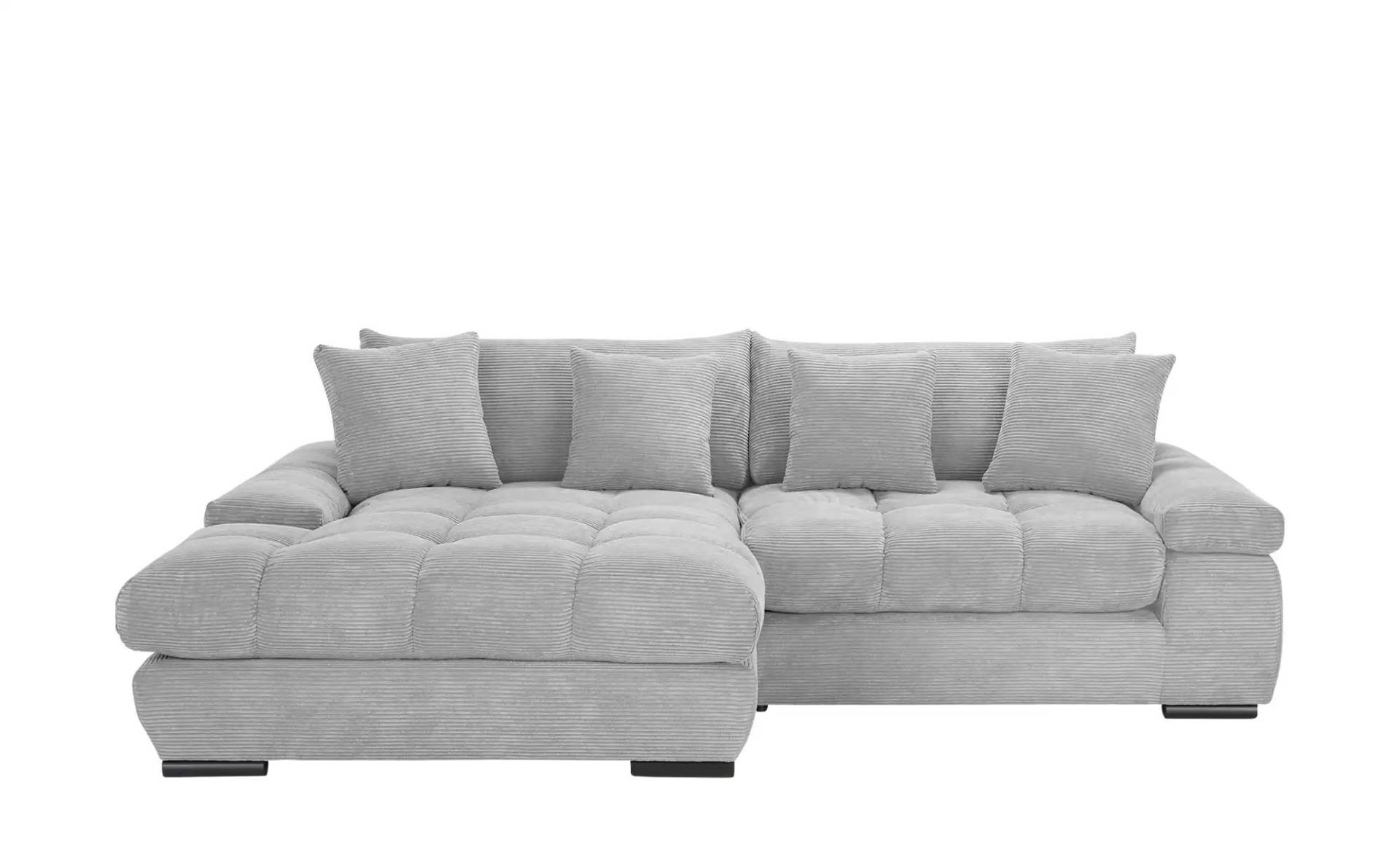 bobb Ecksofa mit trendigem Cordbezug Hella ¦ grau ¦ Maße (cm): B: 303 H: 96 T: 203.0 Polstermöbel > Sofas > Ecksofas - Höffner