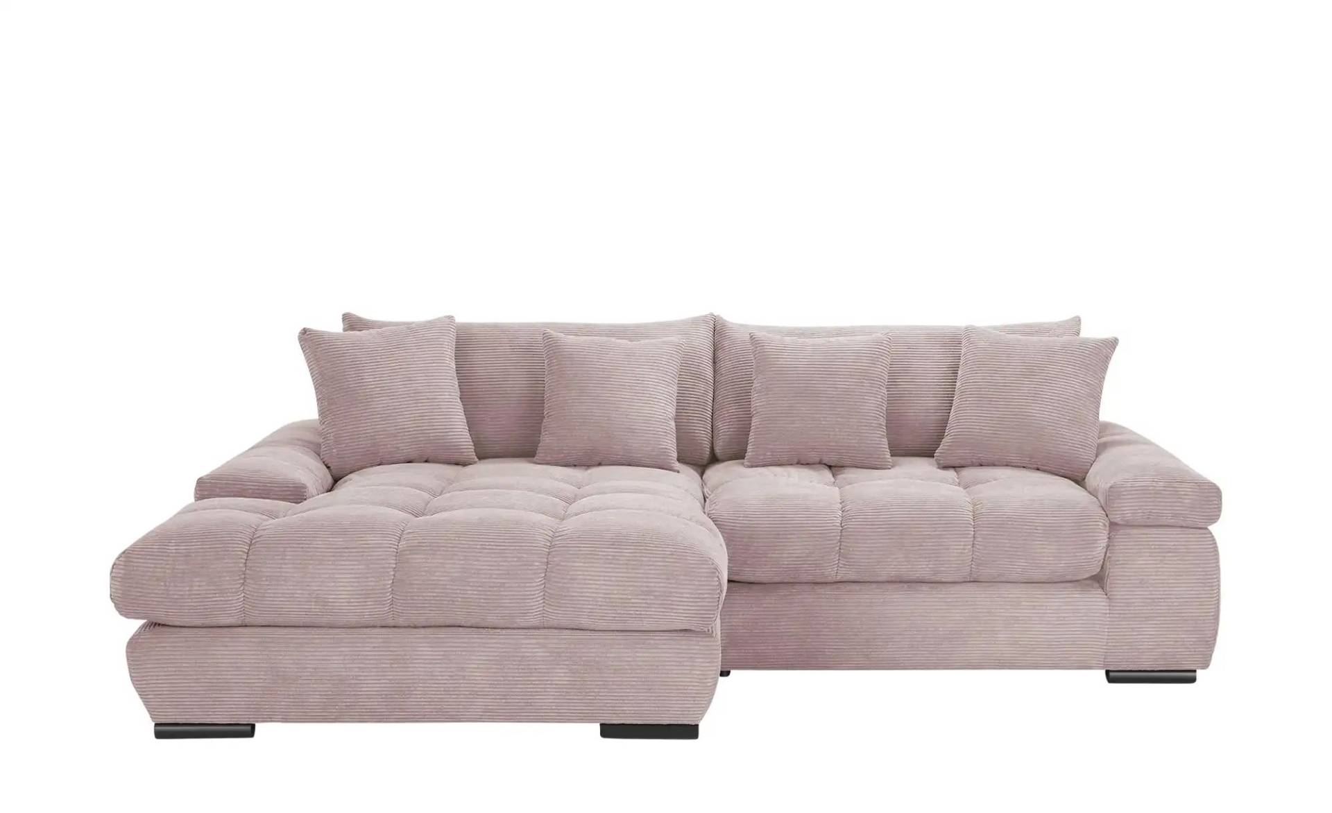 bobb Ecksofa  mit trendigem Cordbezug Hella ¦ rosa/pink ¦ Maße (cm): B: 303 H: 96 T: 203 Polstermöbel > Sofas > Ecksofas - Möbel Kraft