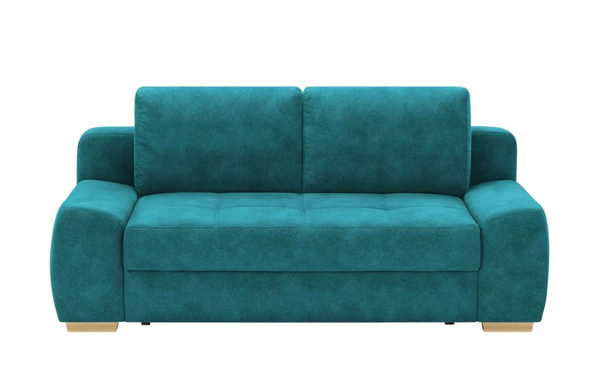 bobb Schlafsofa mit pflegeleichtem Bezugsstoff  Eleny ¦ türkis/petrol ¦ Maße (cm): B: 210 H: 96 T: 108 Polstermöbel > Sofas > 2-Sitzer - Möbel Kraft