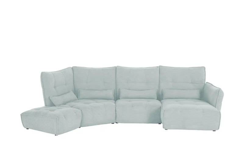 Wohnlandschaft  Jeaneva ¦ blau ¦ Maße (cm): B: 384 H: 101 T: 197.0 Polstermöbel > Sofas > Wohnlandschaften - Möbel Kraft
