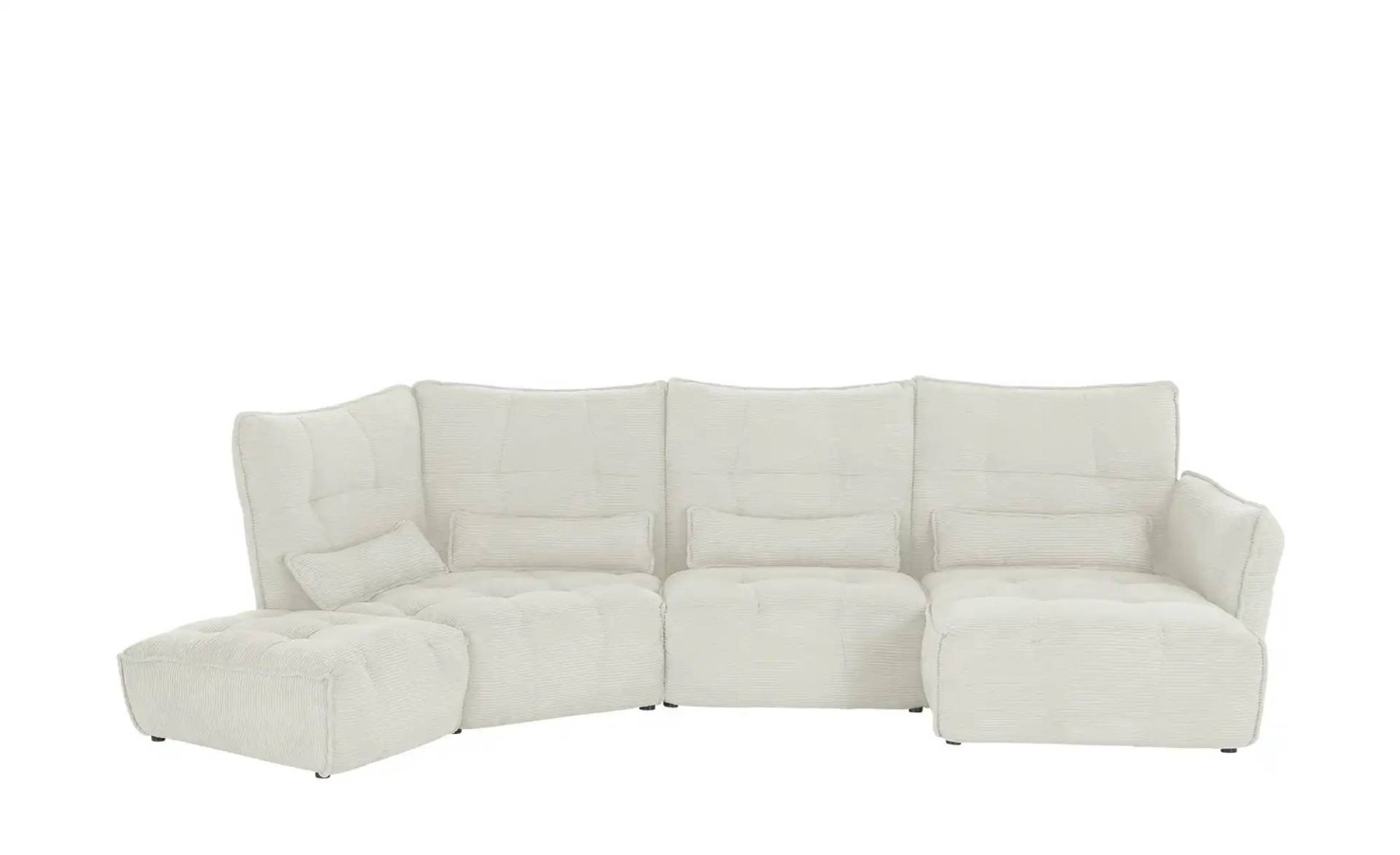Wohnlandschaft  Jeaneva ¦ grau ¦ Maße (cm): B: 384 H: 101 T: 197.0 Polstermöbel > Sofas > Wohnlandschaften - Möbel Kraft