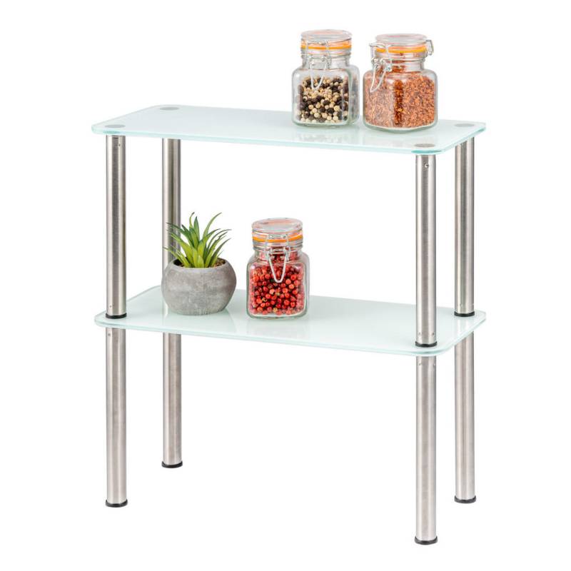 bremermann GLAS-KÜCHENREGAL Weiß bremermann GLAS-KÜCHENREGAL Weiß