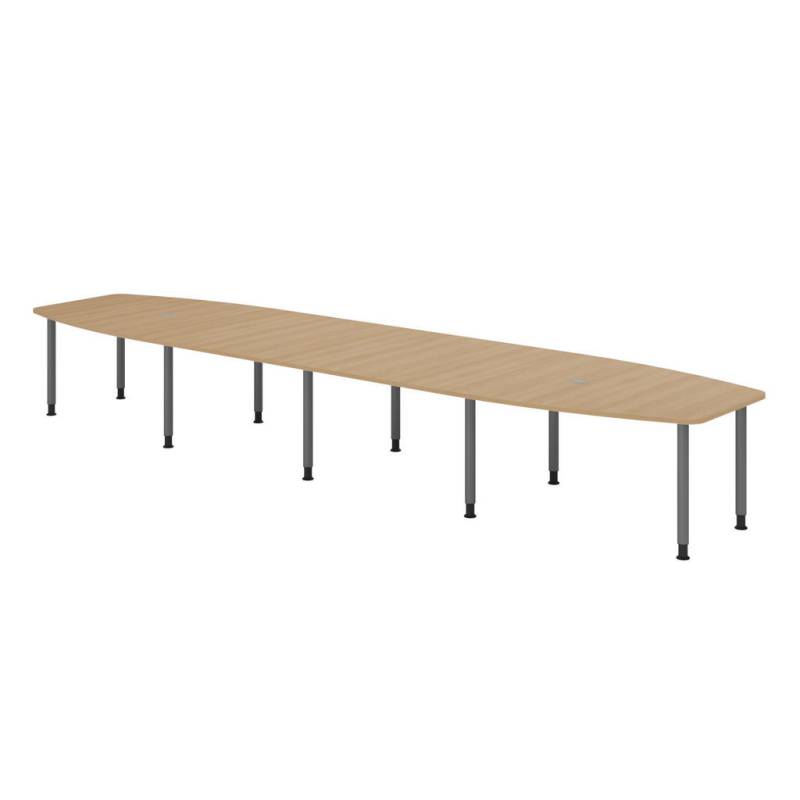 bümö KONFERENZTISCH Eiche, Graphit