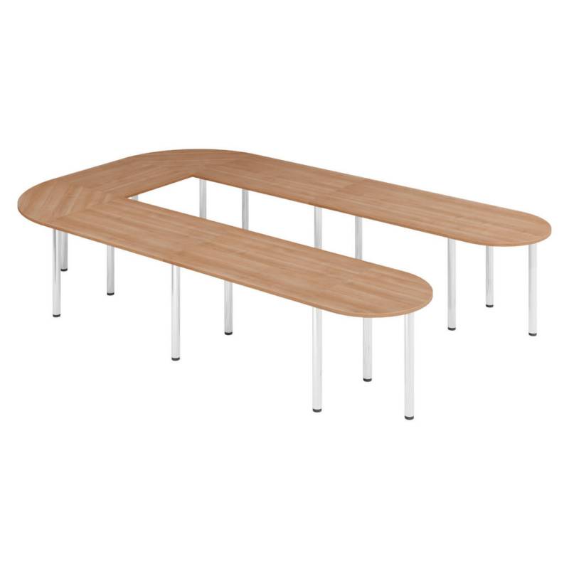bümö KONFERENZTISCH-SETS Nussbaum