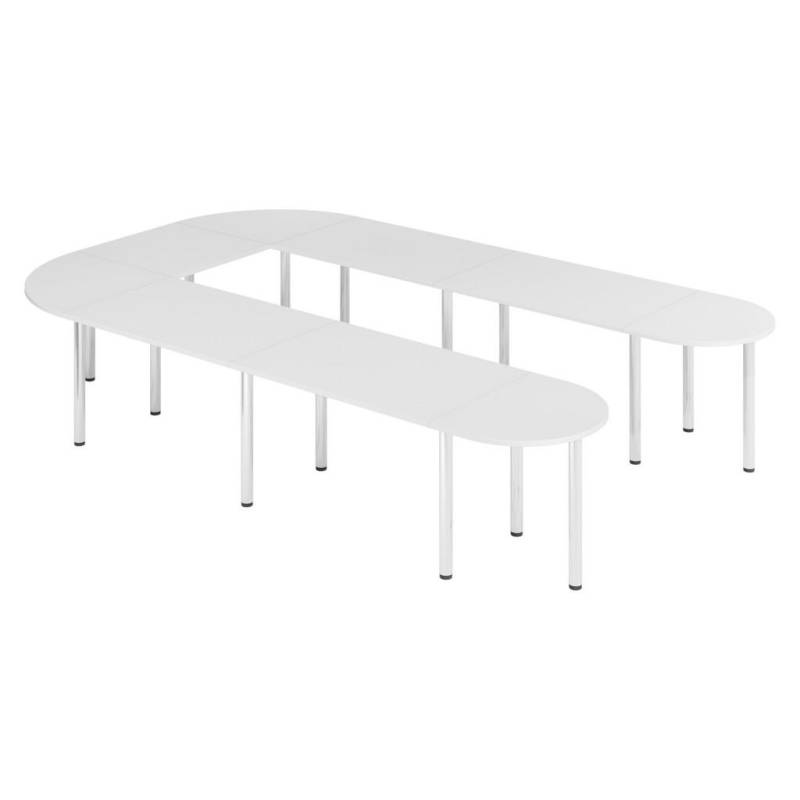 bümö KONFERENZTISCH-SETS Weiß