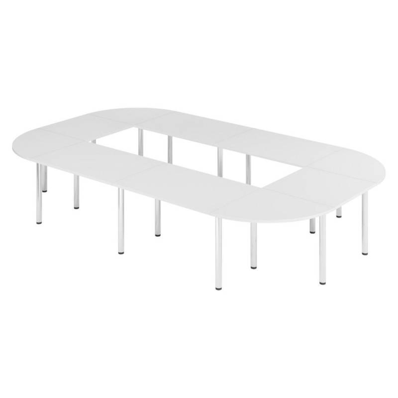 bümö KONFERENZTISCH-SETS Weiß