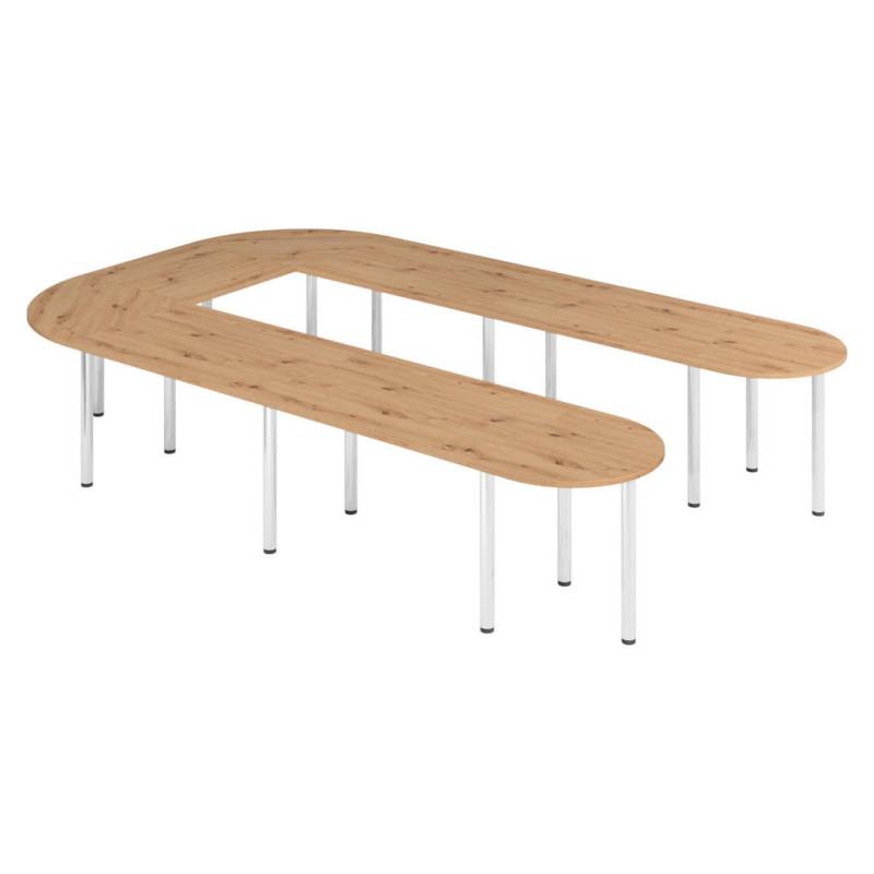 bümö KONFERENZTISCH-SETS Wildeiche