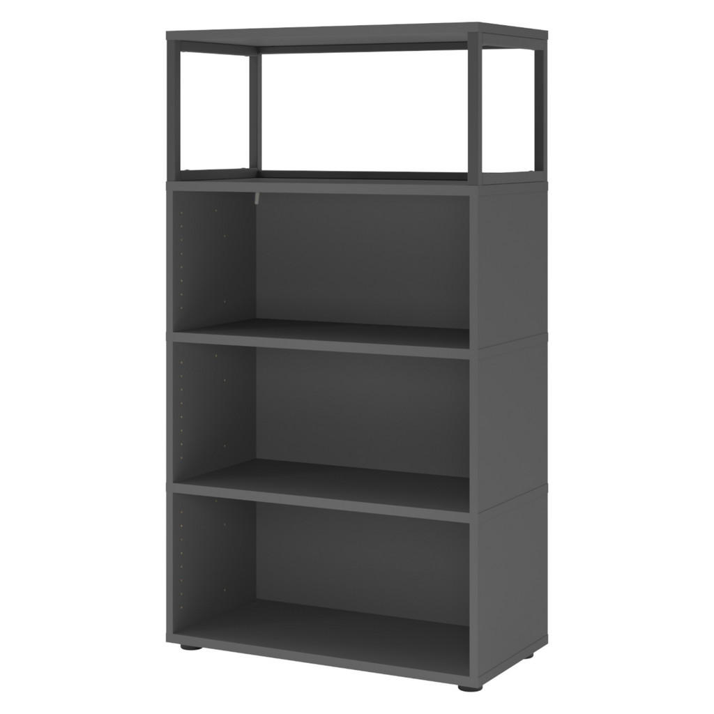 bümö Regal, Graphit, Holzwerkstoff, 2 Fächer, Rechteckig, 80x145.2x40 cm, FSC Mix, Arbeitszimmer, Büroregale, Aktenregale bümö Regal, Graphit, Holzwerkstoff, 2 Fächer, Rechteckig, 80x145.2x40 cm, FSC Mix, Arbeitszimmer, Büroregale, Aktenregale von bümö