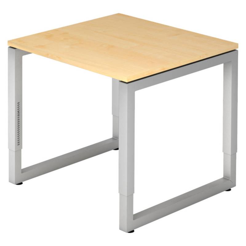 bümö SCHREIBTISCH Ahorn, Silber