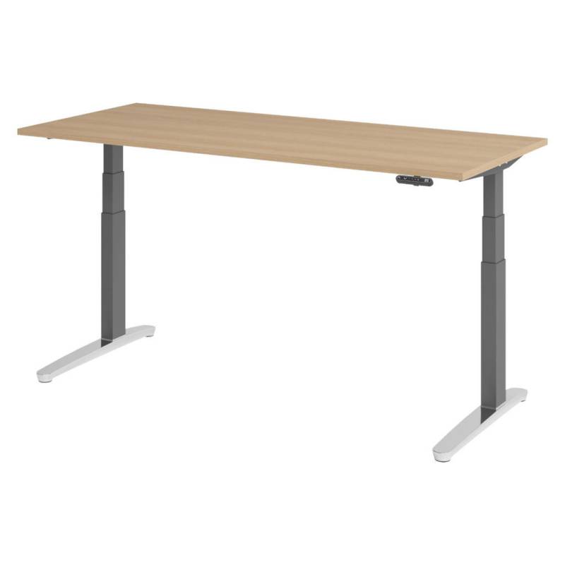 bümö SCHREIBTISCH Eiche, Graphit