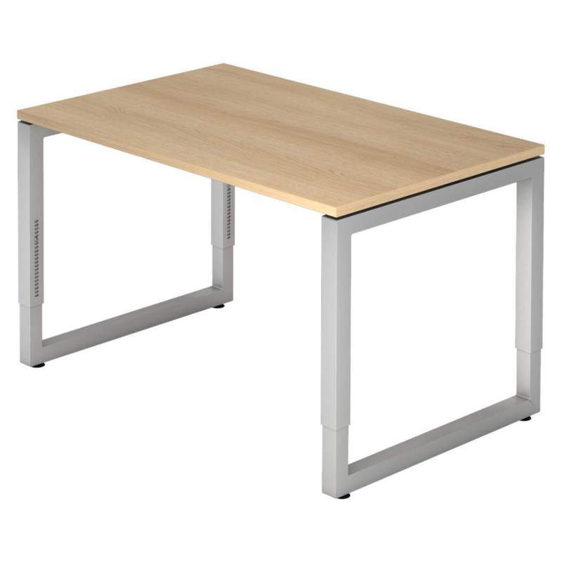 bümö SCHREIBTISCH Eiche, Silber