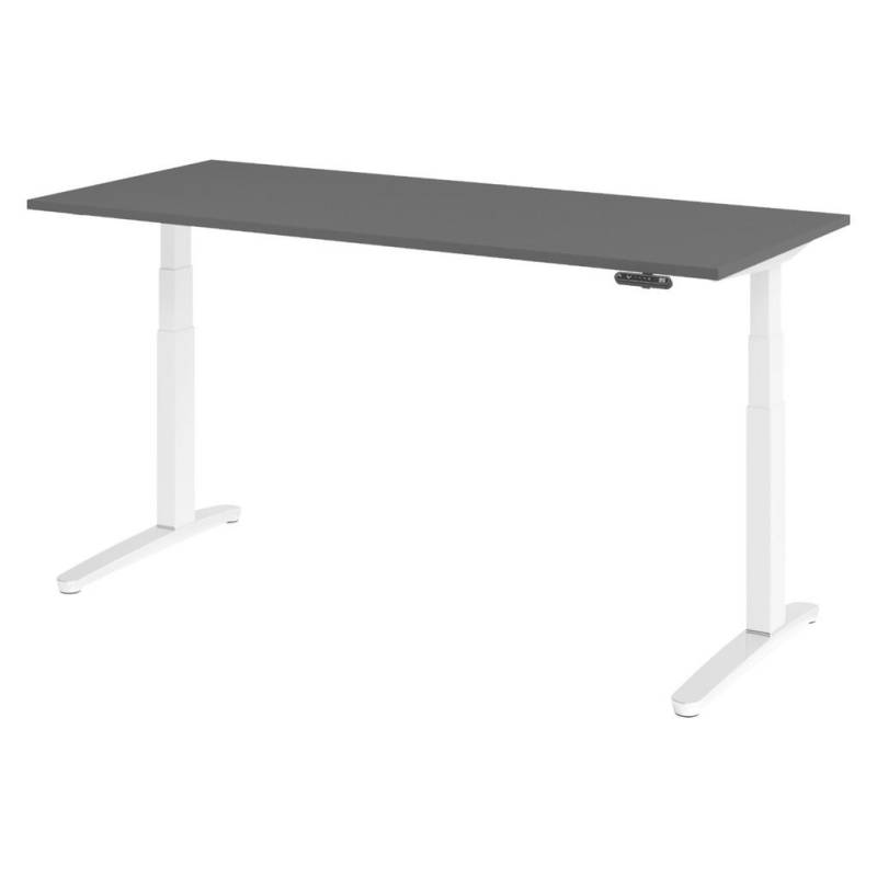 bümö SCHREIBTISCH Graphit, Weiß