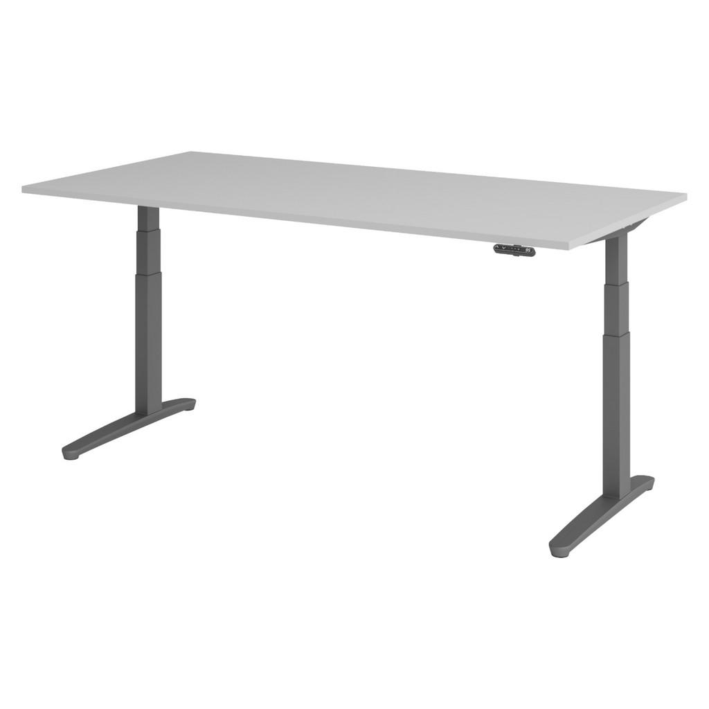 bümö SCHREIBTISCH Grau, Graphit