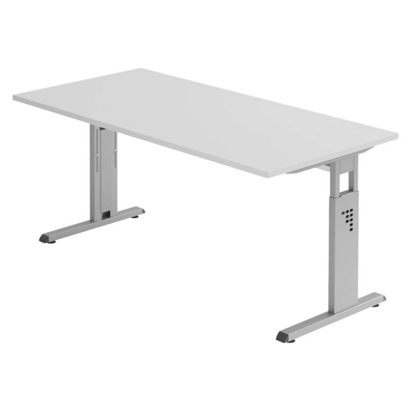 bümö SCHREIBTISCH Grau, Silber