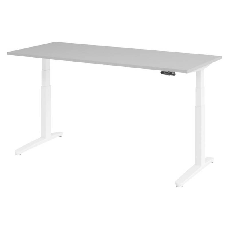 bümö SCHREIBTISCH Grau, Weiß