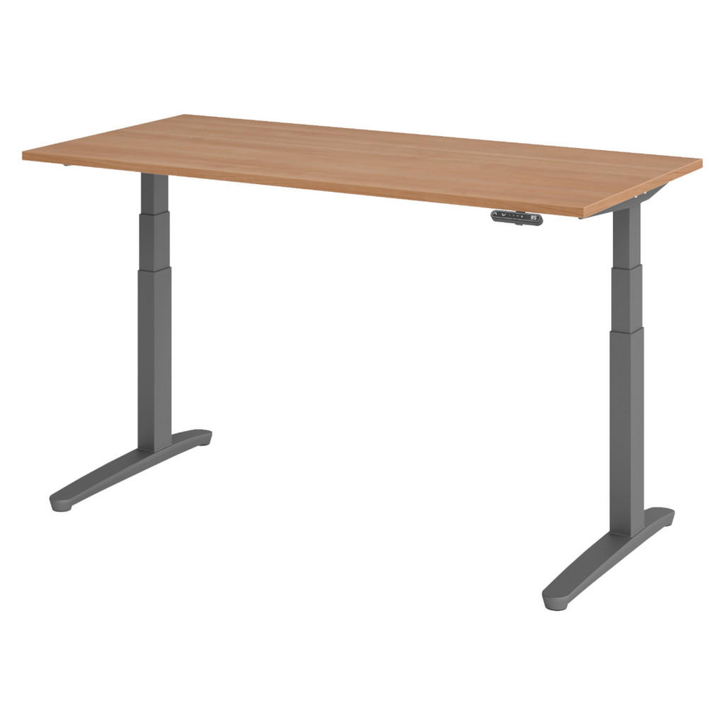 bümö SCHREIBTISCH Nussbaum, Graphit bümö SCHREIBTISCH Nussbaum, Graphit
