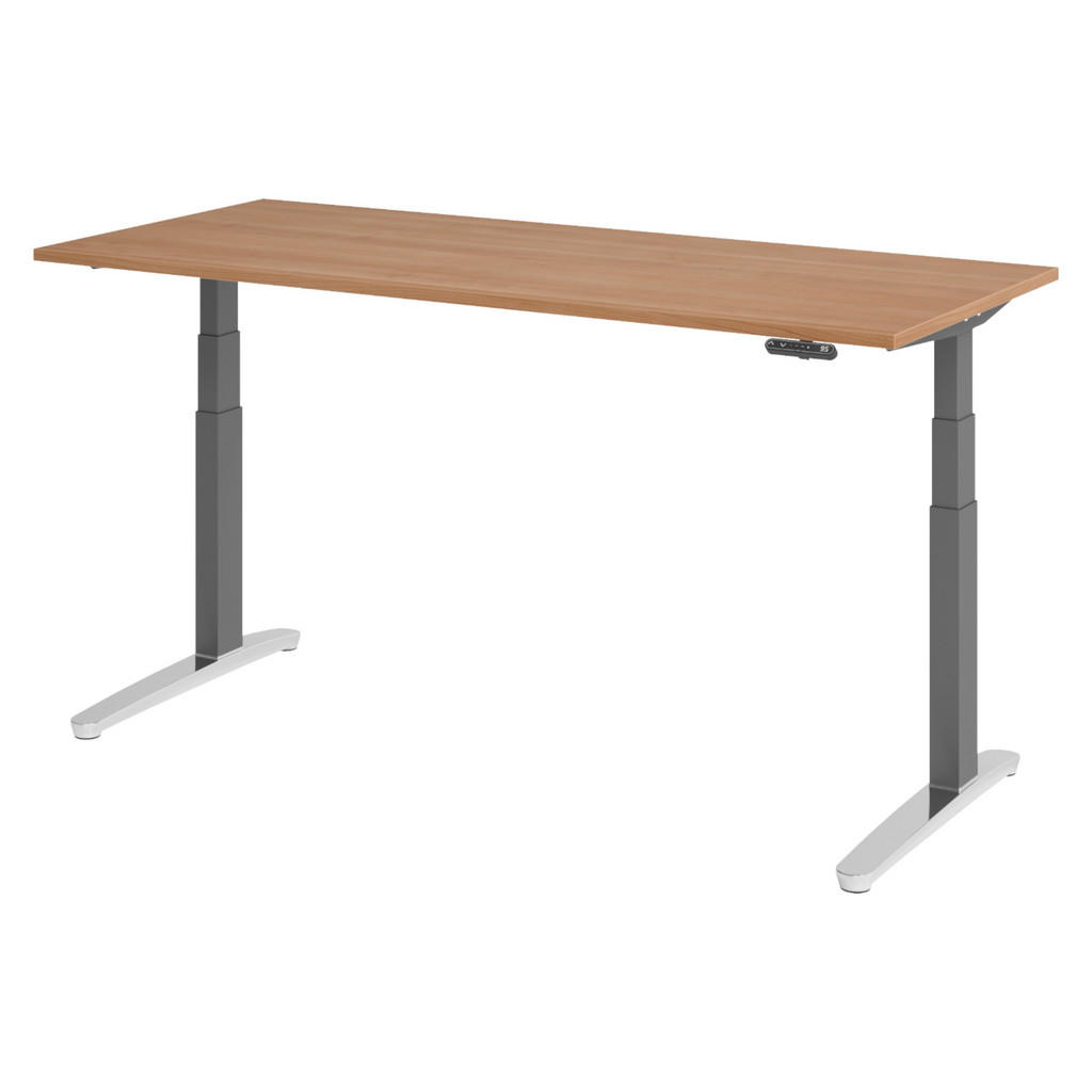 bümö SCHREIBTISCH Nussbaum, Graphit