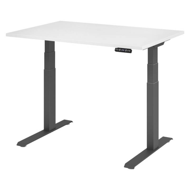bümö SCHREIBTISCH Weiß, Graphit