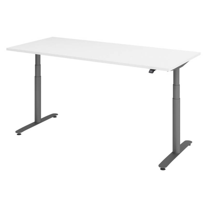 bümö SCHREIBTISCH Weiß, Graphit