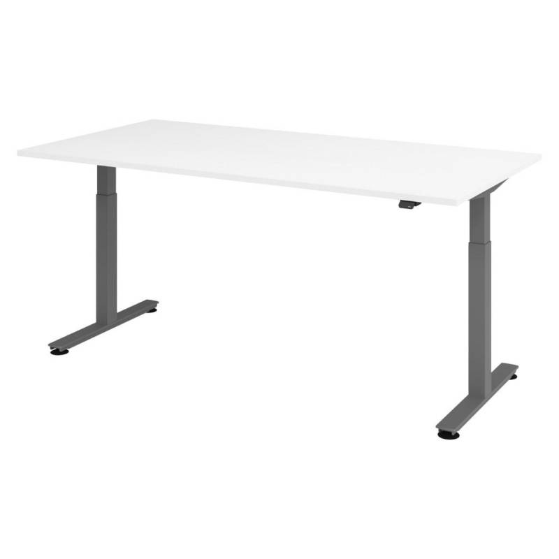 bümö SCHREIBTISCH Weiß, Graphit