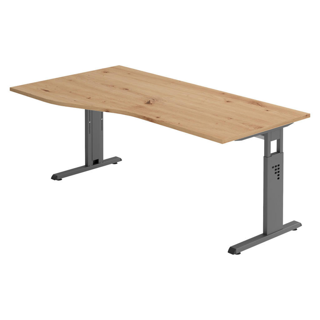 bümö SCHREIBTISCH Wildeiche, Graphit bümö SCHREIBTISCH Wildeiche, Graphit
