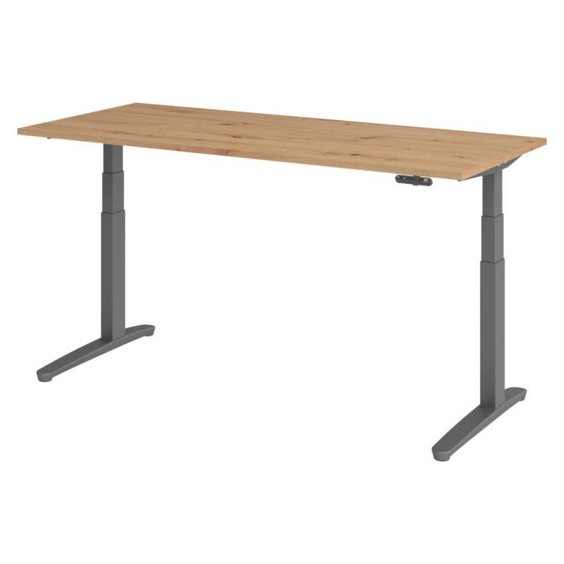 bümö SCHREIBTISCH Wildeiche, Graphit