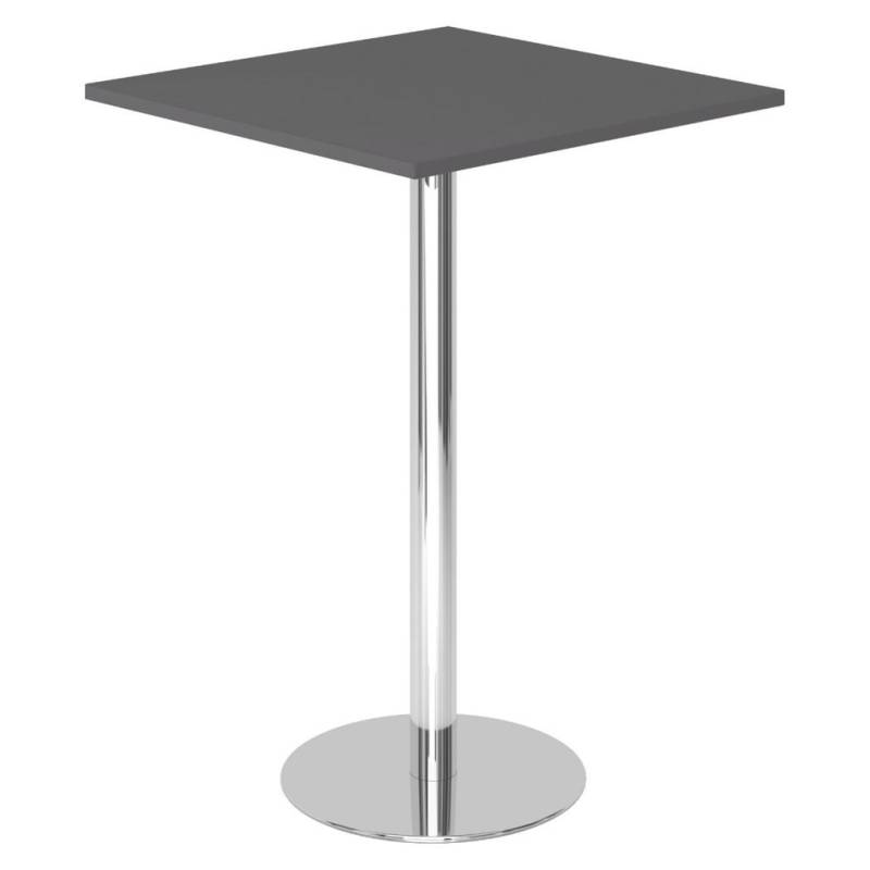 bümö STEHTISCH Graphit, Chrom