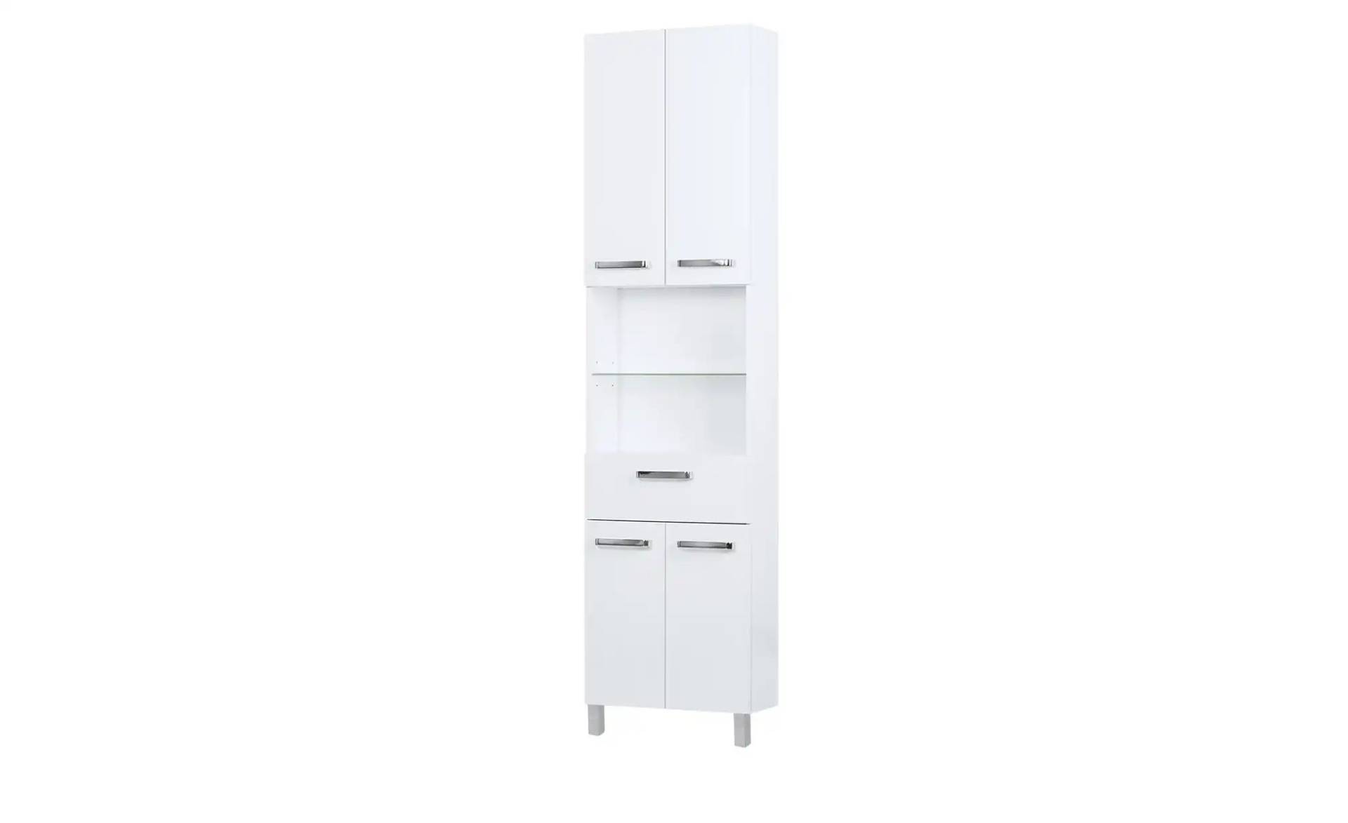 calmo2go Bad-Hochschrank  Wanda ¦ weiß ¦ Maße (cm): B: 50 H: 195,5 T: 20.0 Schränke > Badschränke > Bad-Hochschränke - Möbel Kraft
