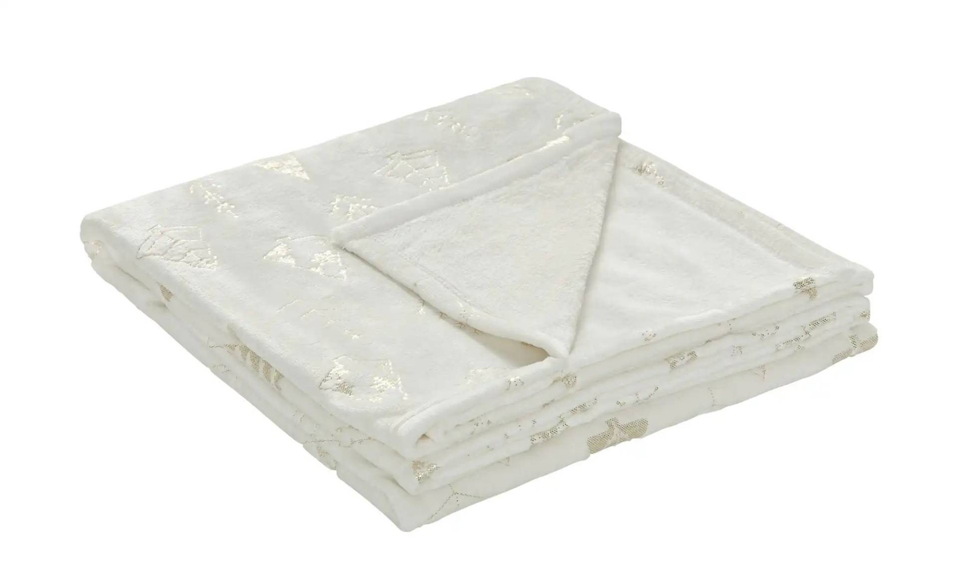 como Flanelldecke  Weihnachten ¦ creme ¦ Synthetik ¦ Maße (cm): B: 130 Weihnachten - Höffner