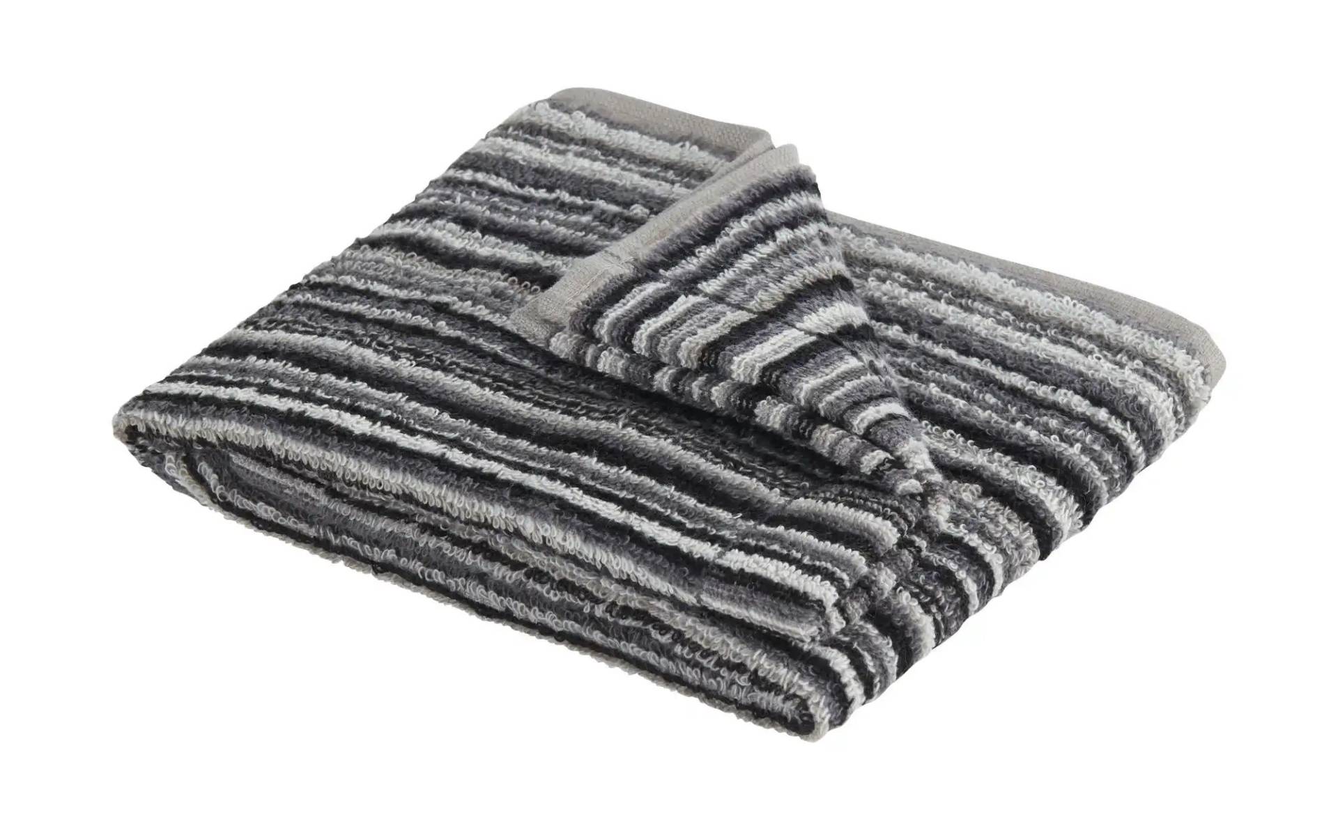 como Gästetuch  Jacquard Streifen ¦ grau ¦ Maße (cm): B: 30 Badtextilien > Handtücher & Badetücher > Handtücher - Höffner
