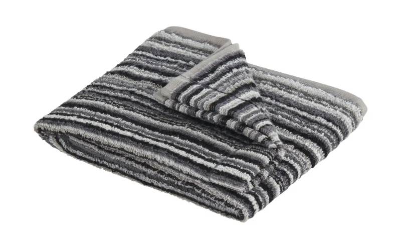 como Gästetuch  Jacquard Streifen ¦ grau ¦ Maße (cm): B: 30 Badtextilien > Handtücher & Badetücher > Handtücher - Höffner