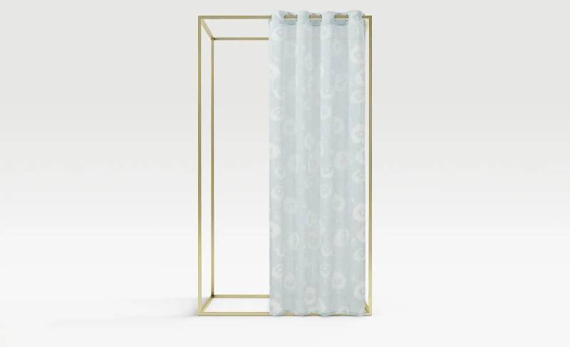 como Ösenschal  Blumen ¦ blau ¦ Synthetik ¦ Maße (cm): B: 135 H: 245 Gardinen & Vorhänge > Gardinen > Ösenschals - Möbel Kraft