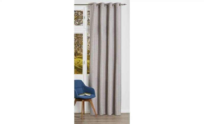 como Ösenschal  Vanessa ¦ silber ¦ Maße (cm): B: 140 H: 245 Gardinen & Rollos > Gardinen & Vorhänge > Schlaufenschals - Höffner