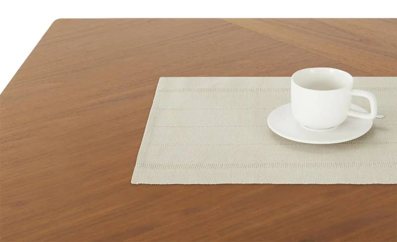 como Platzset  Leinen Set Uni ¦ beige ¦ Baumwollmischgewebe ¦ Maße (cm): B: 35 Heimtextilien > Tischwäsche > Platzsets - Möbel Kraft