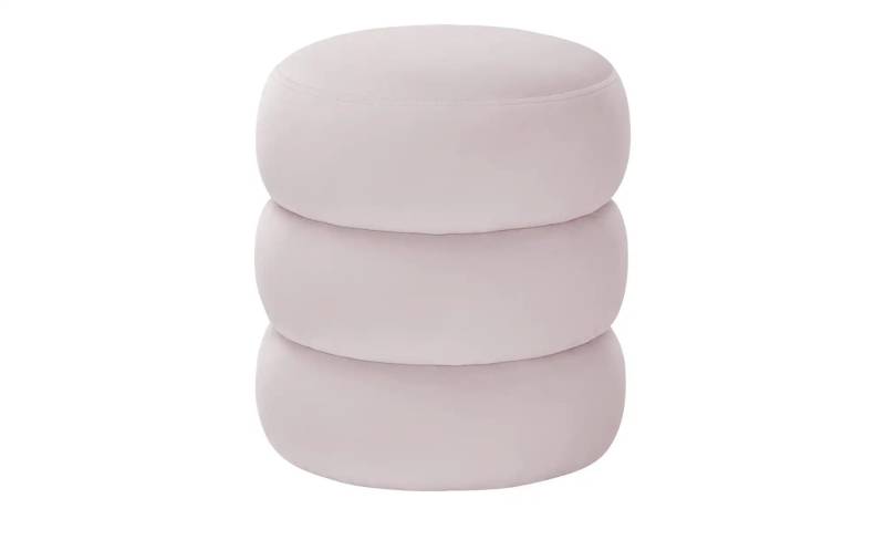 como Pouf  Samt ¦ rosa/pink ¦ Maße (cm): B: 40 H: 45  Ø: 40.0 Polstermöbel > Hocker > Sitzpouf - Möbel Kraft