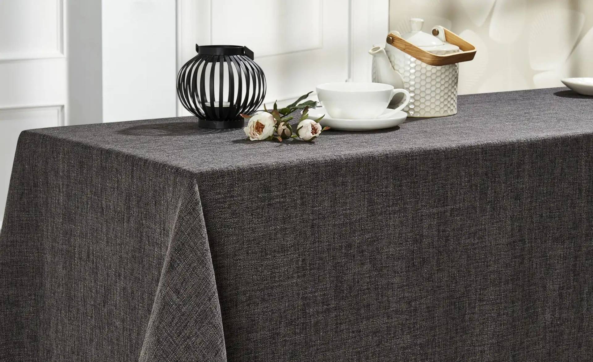 como Tischdecke  Antique ¦ grau ¦ Synthetik ¦ Maße (cm): B: 140 Geschenkideen > Geschenke für Genießer - Möbel Kraft