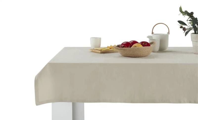 como Tischdecke uni  Dobby ¦ beige ¦ Baumwollmischgewebe ¦ Maße (cm): B: 140 Tischwäsche & Küchentextilien > Tischdecken - Höffner
